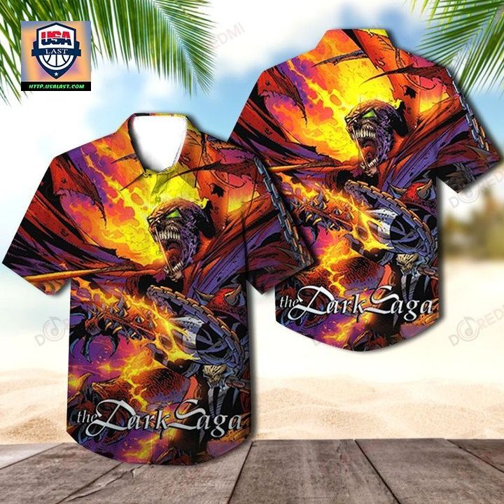 Iced Earth The Dark Saga Album Hawaiian Shirt - Good look mam