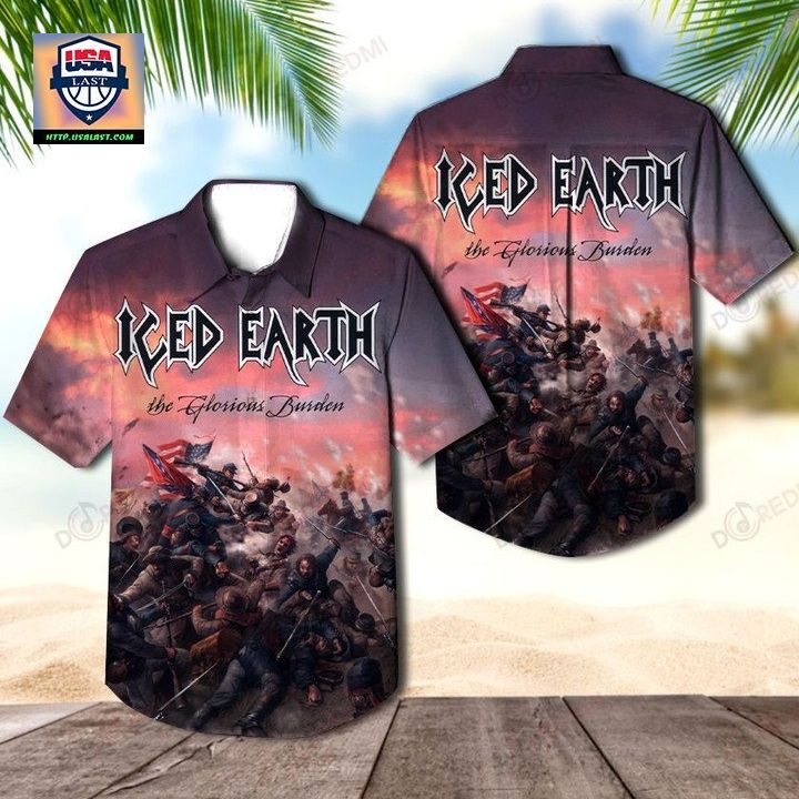 Iced Earth The Glorious Burden 2004 Aloha Hawaiian Shirt – Usalast