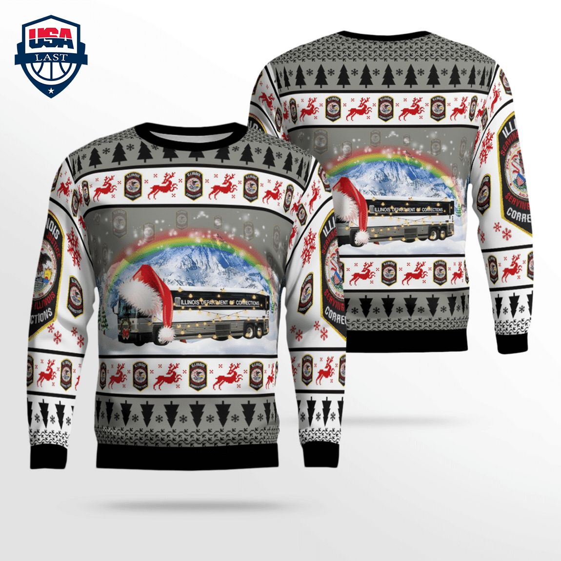 Illinois Department of Corrections Ver 2 3D Christmas Sweater – Saleoff