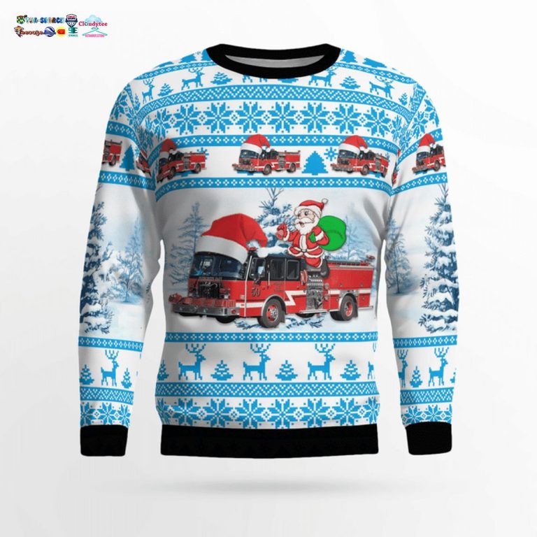 Illinois Evergreen Park Fire Department 3D Christmas Sweater - Cool look bro