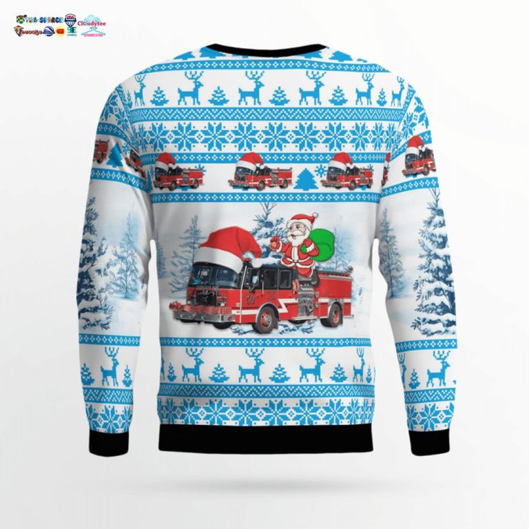 Illinois Evergreen Park Fire Department 3D Christmas Sweater - Amazing Pic