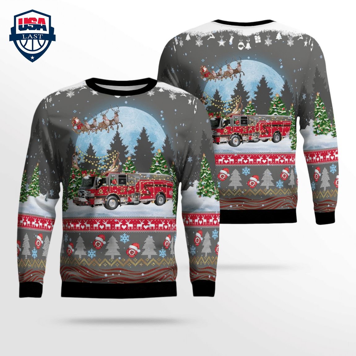 Immokalee Fire Control District 3D Christmas Sweater – Saleoff