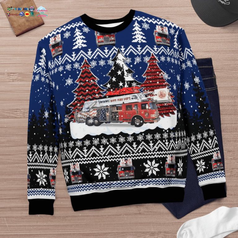 Indiana Hope Volunteer Fire Department 3D Christmas Sweater - It is too funny