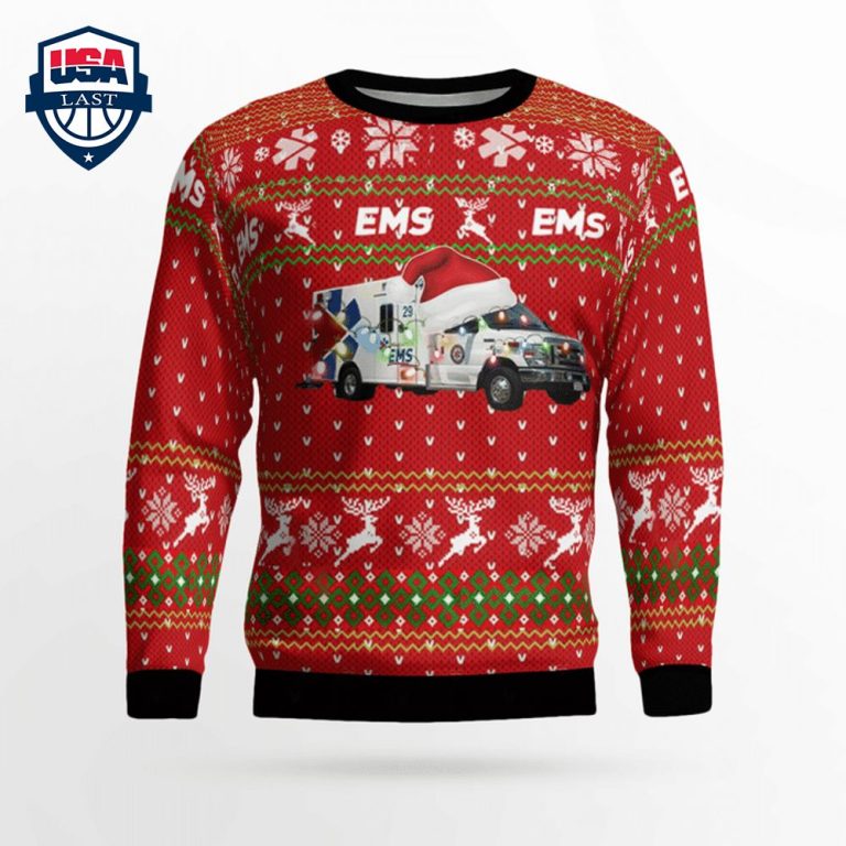 Indiana Indianapolis EMS 3D Christmas Sweater - Cuteness overloaded