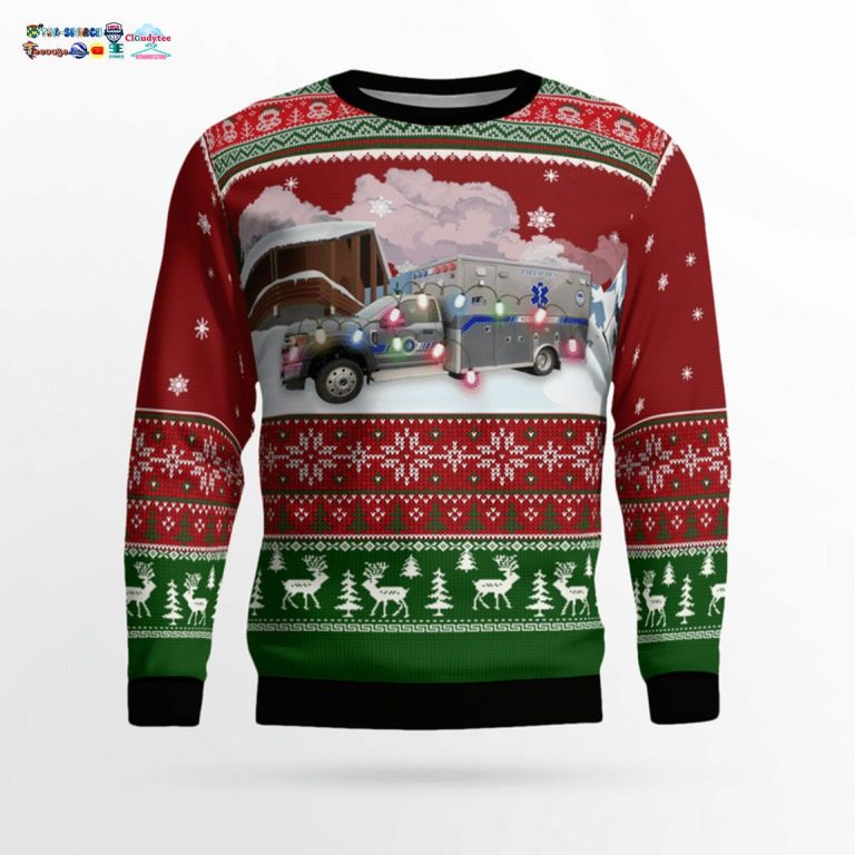 Iowa West Des Moines EMS 3D Christmas Sweater - Stand easy bro