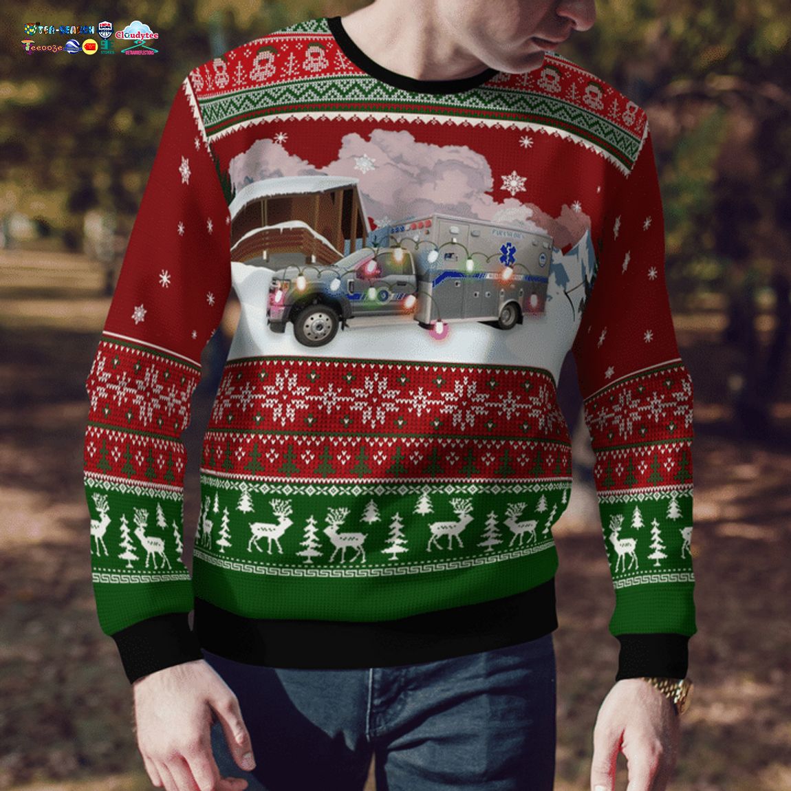 Iowa West Des Moines EMS 3D Christmas Sweater