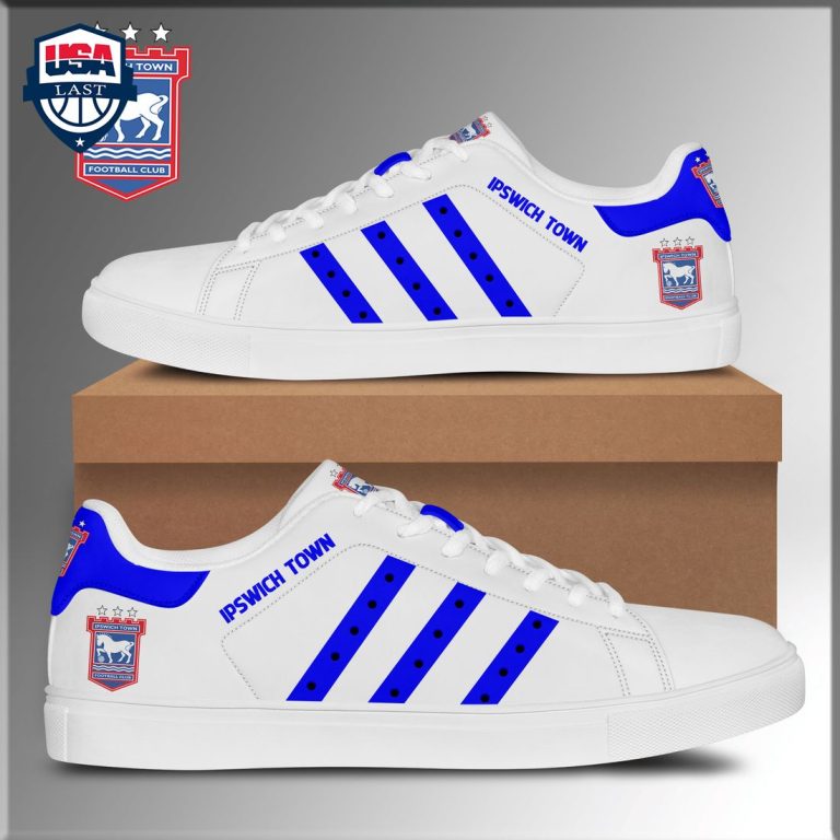 Ipswich Town FC Blue Stripes Style 2 Stan Smith Low Top Shoes - Good look mam