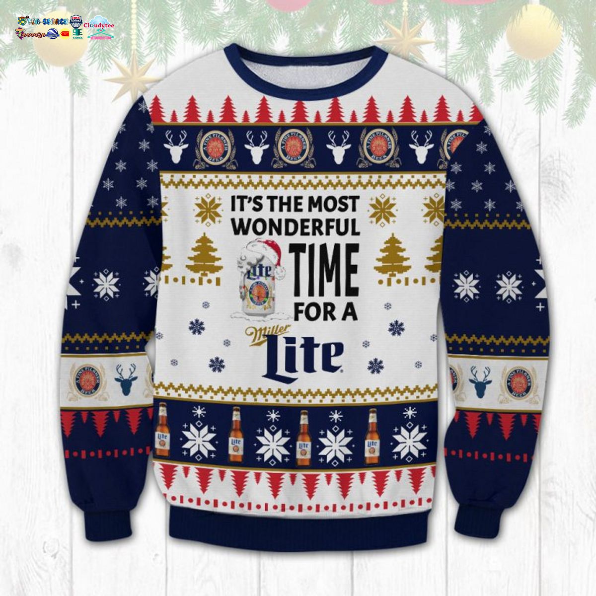It’s The Most Wonderful Time For A Miller Lite Ugly Christmas Sweater