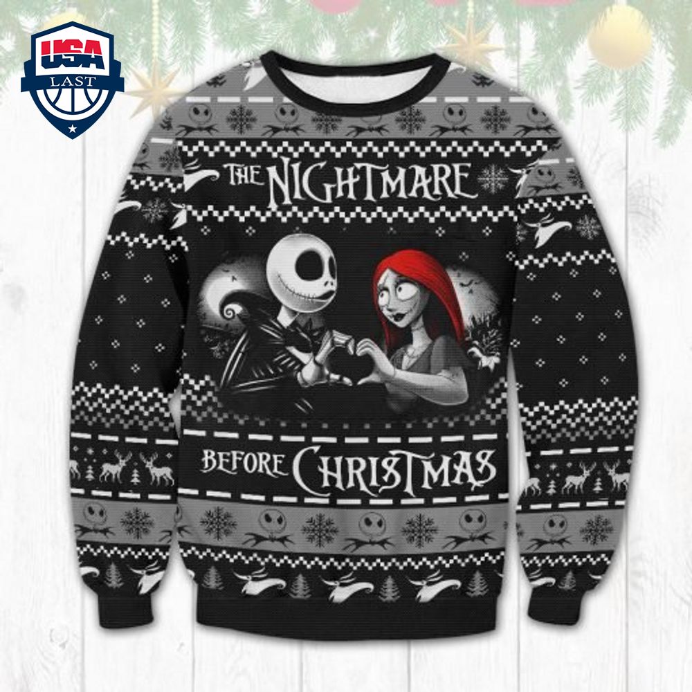 Jack And Sally The Nightmare Before Christmas Ugly Sweater – Saleoff