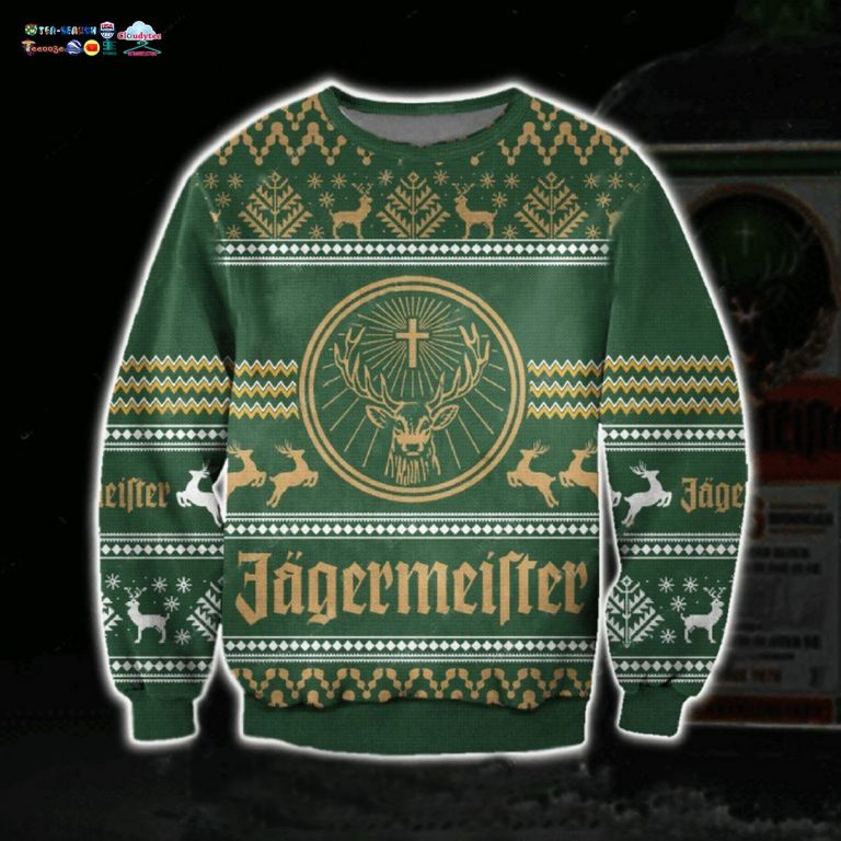 Jagermeister Ugly Christmas Sweater - How did you learn to click so well