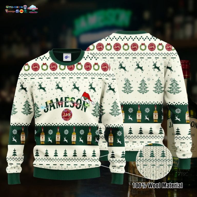 Jameson Santa Hat Ugly Christmas Sweater - Cool look bro