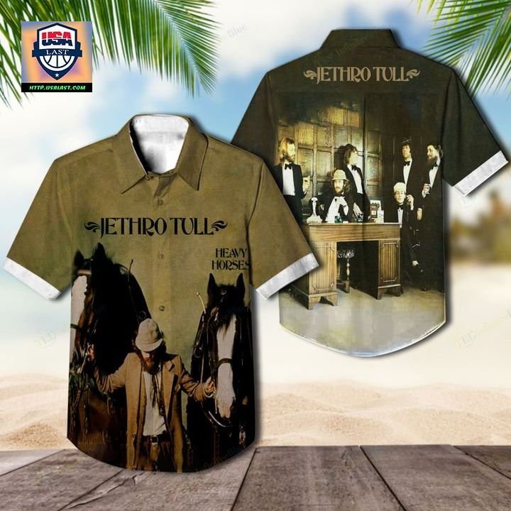 Jethro Tull Band Heavy Horses Album Hawaiian Shirt - This place looks exotic.