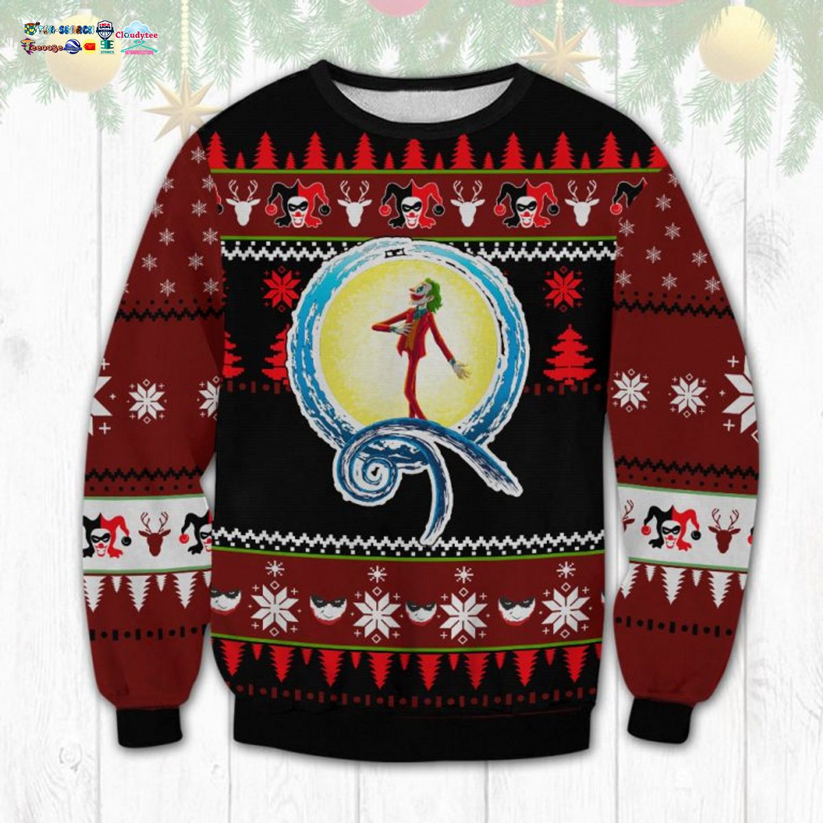 Joker Nightmare Ugly Christmas Sweater