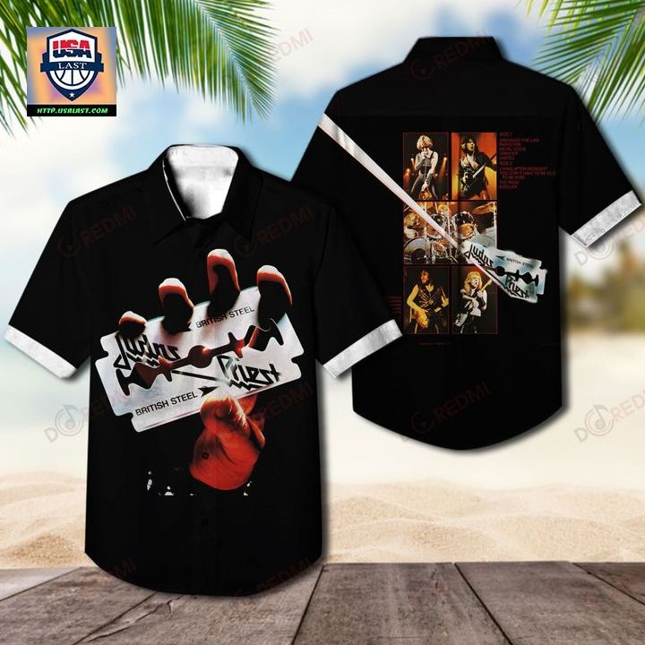 Judas Priest British Steel Album Hawaiian Shirt - Elegant and sober Pic