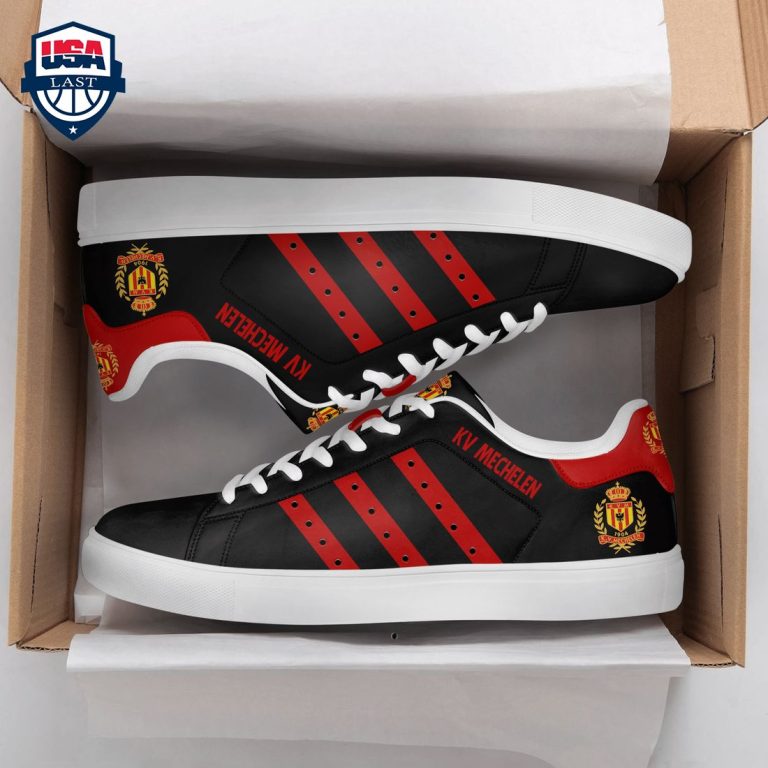 K.V. Mechelen Red Stripes Style 2 Stan Smith Low Top Shoes - Nice Pic