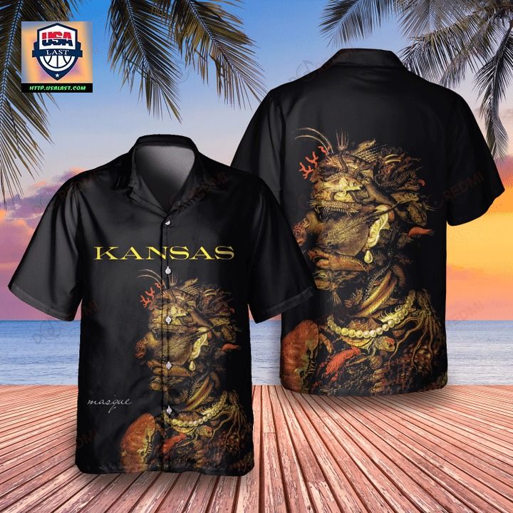 Kansas Band Masque 1975 Unisex Hawaiian Shirt - My favourite picture of yours