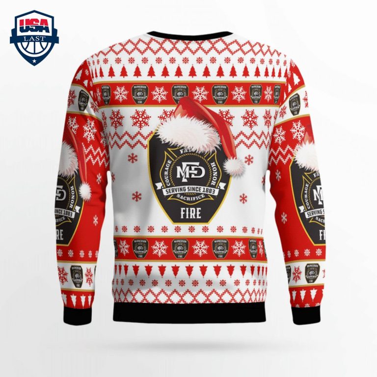 Kansas McPherson Fire Department 3D Christmas Sweater - Nice shot bro
