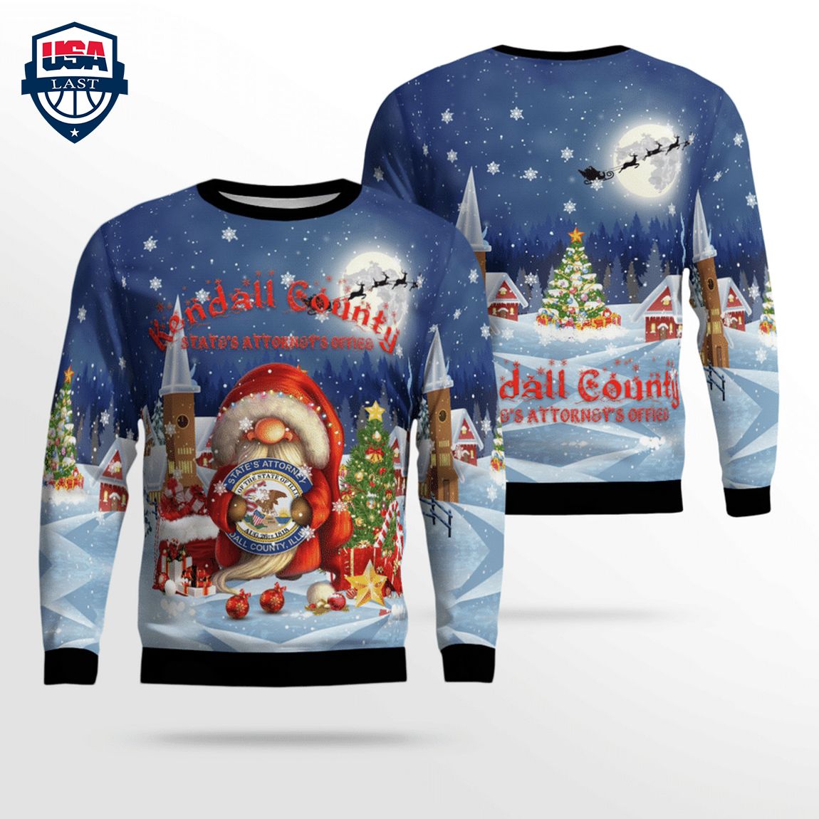 Kendall County State's Attorney's Office 3D Christmas Sweater - It is too funny