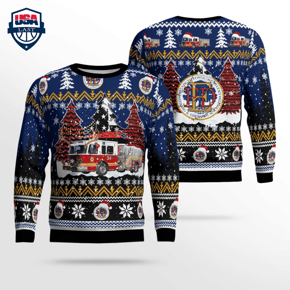 Kentucky Elizabethtown Engine 2034 3D Christmas Sweater – Saleoff