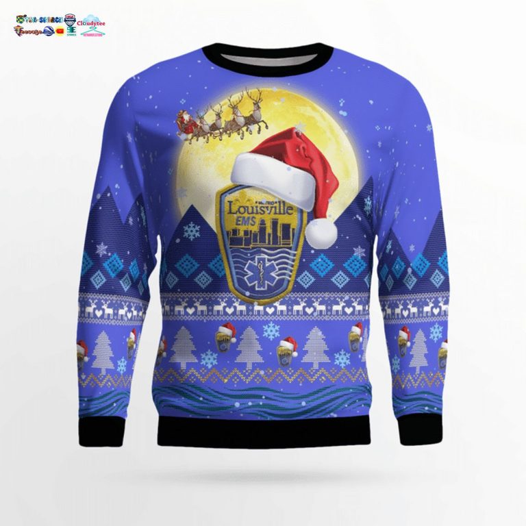 Kentucky Louisville Metro EMS 3D Christmas Sweater - Out of the world