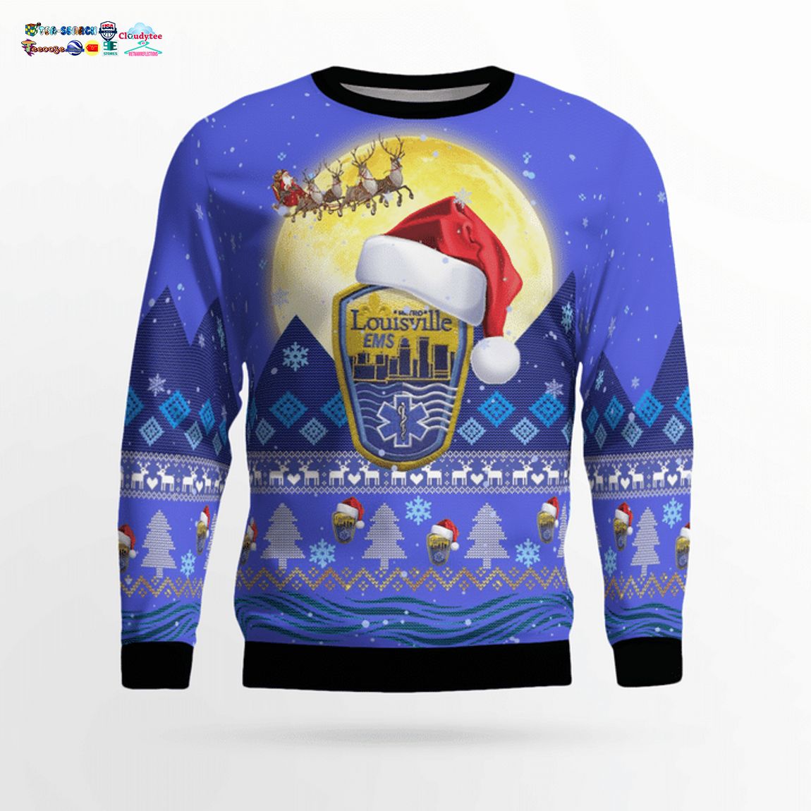 Kentucky Louisville Metro EMS 3D Christmas Sweater