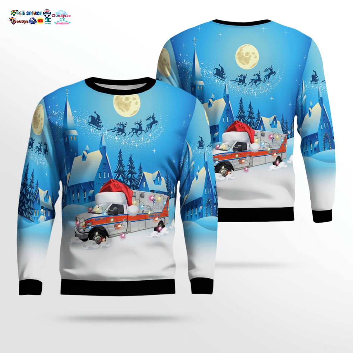 Kentucky Medical Center EMS 3D Christmas Sweater – Saleoff