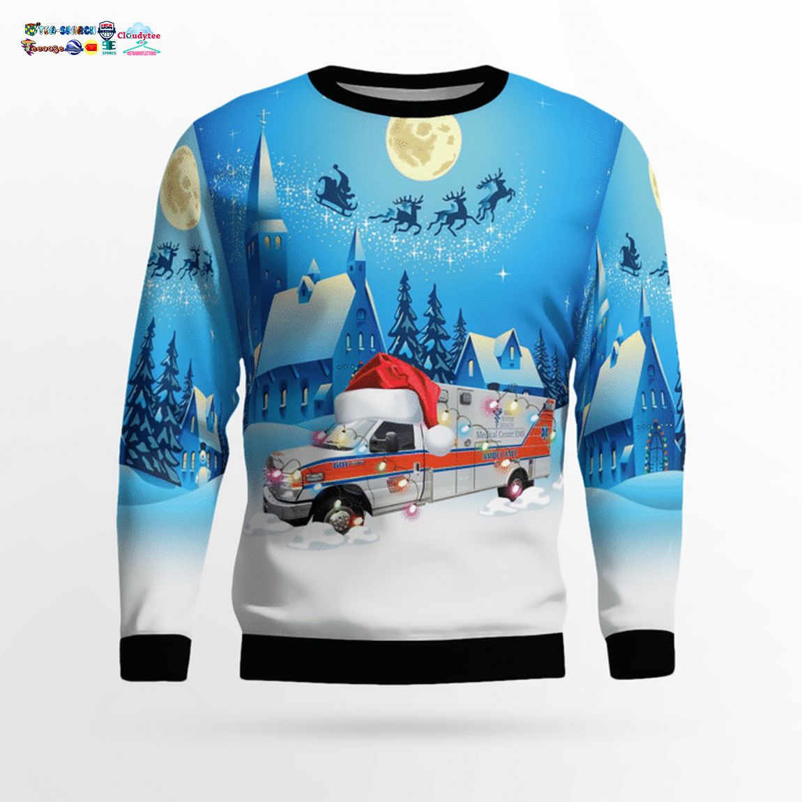Kentucky Medical Center EMS 3D Christmas Sweater - Saleoff