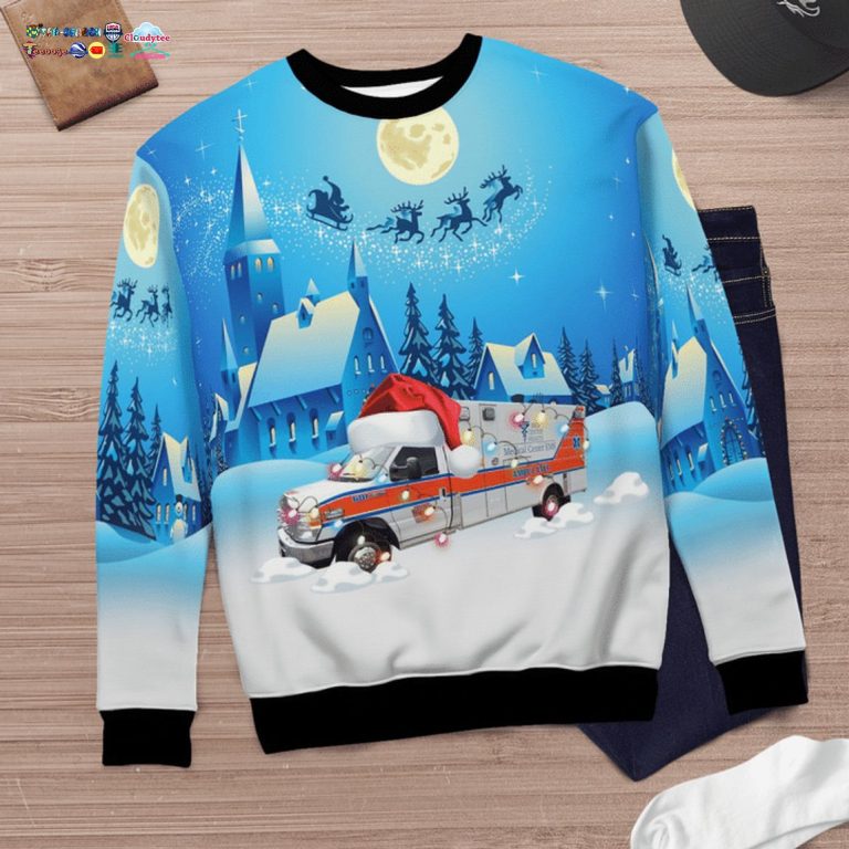 Kentucky Medical Center EMS 3D Christmas Sweater - This place looks exotic.