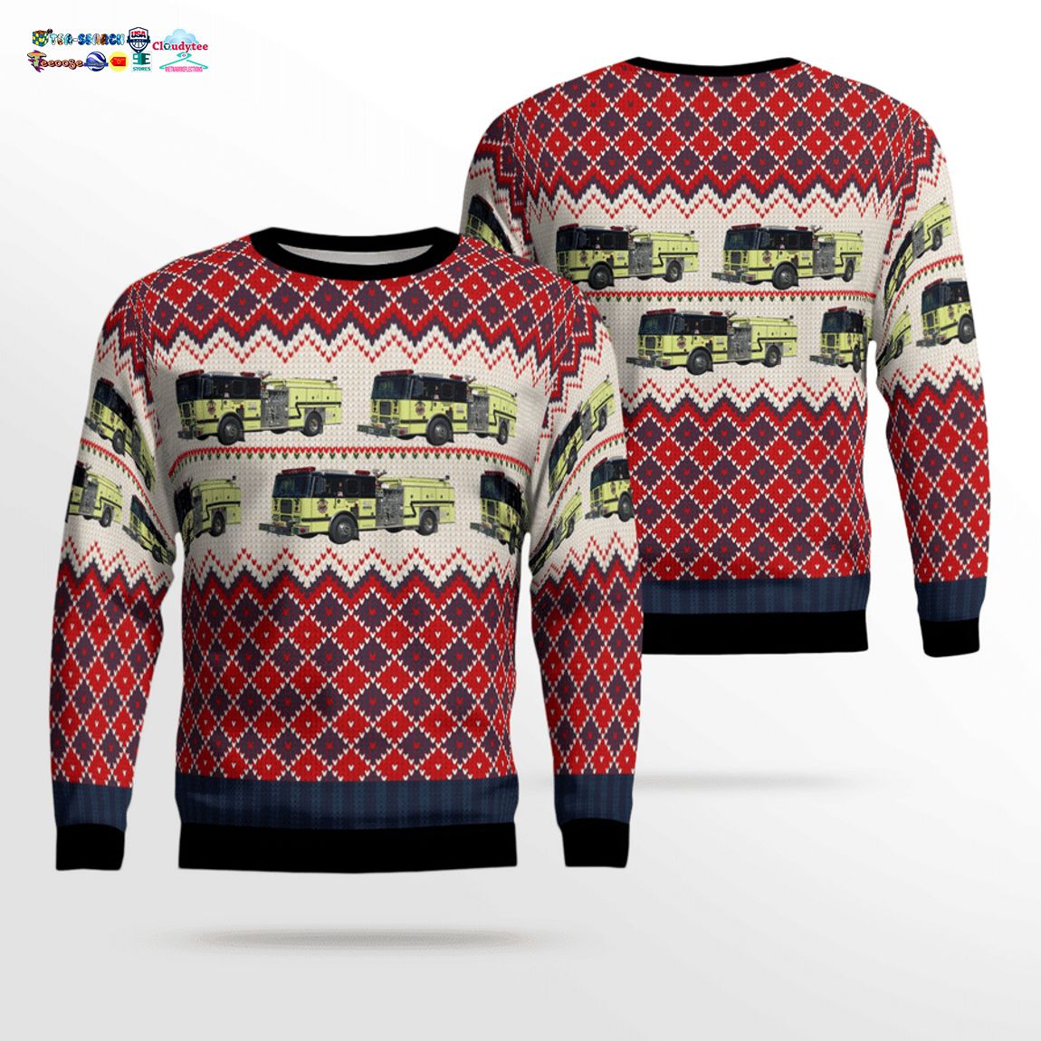 Kentucky Pleasure Ridge Park Fire Protection District Ver 2 3D Christmas Sweater – Saleoff