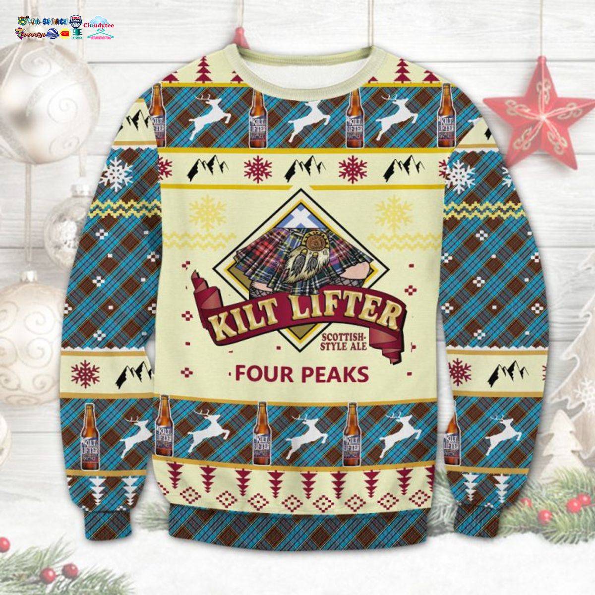 Kilt Lifter Ugly Christmas Sweater - Such a scenic view ,looks great.
