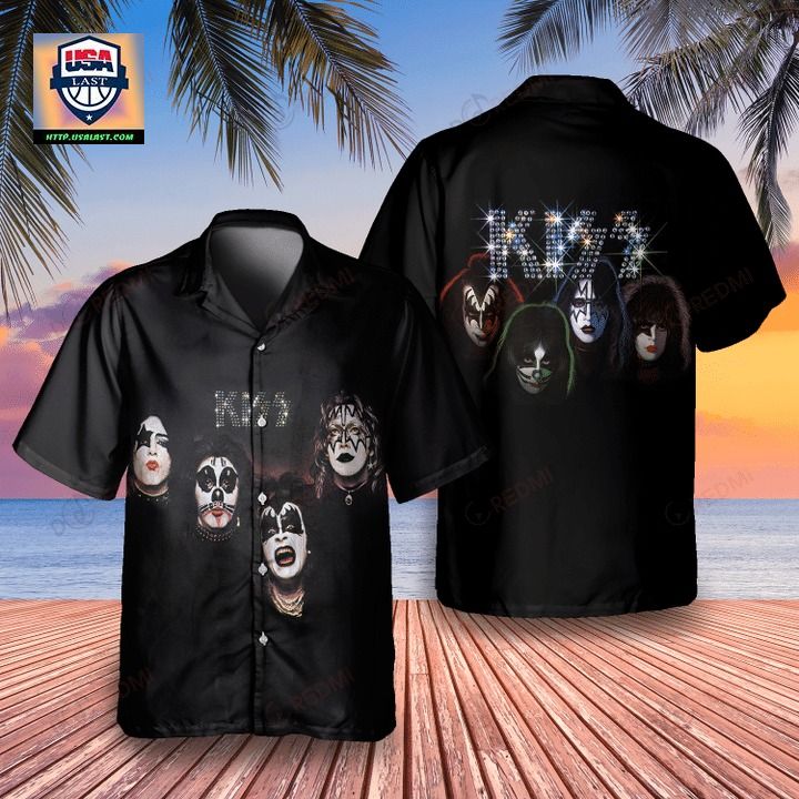 Kiss 1974 Album Hawaiian Shirt - Oh! You make me reminded of college days