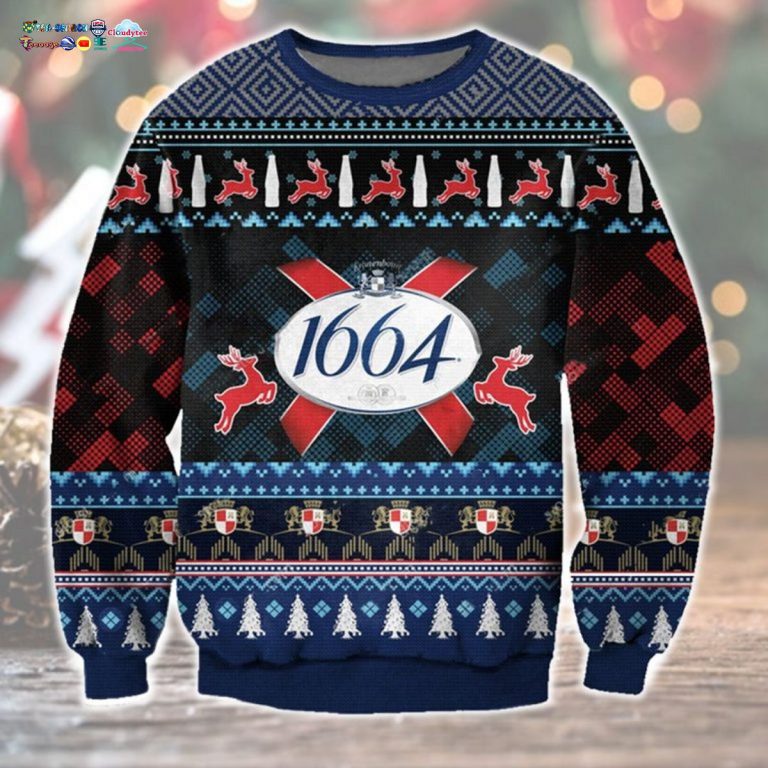 Kronenbourg 1664 Ugly Christmas Sweater - Out of the world