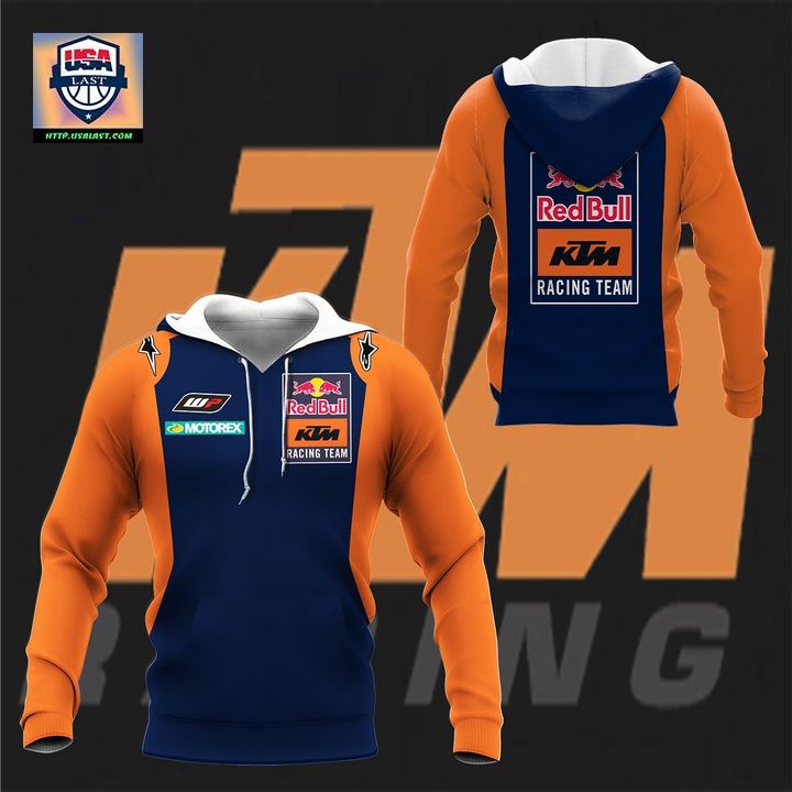 KTM Racing Orange Navy Blue 3D All Over Printed Hoodie – Usalast