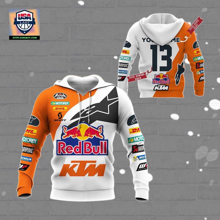 KTM Racing Personalized Orange 3D All Over Print Shirt – Usalast