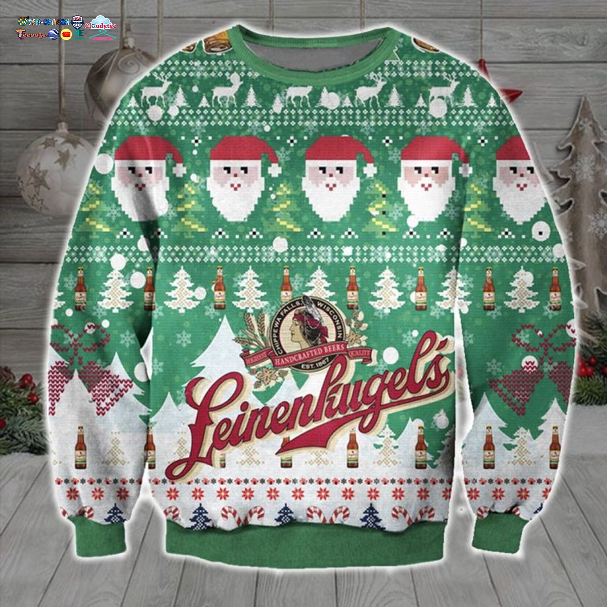 Leinenkugel's Ver 1 Ugly Christmas Sweater - This place looks exotic.