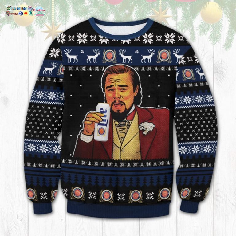 Leonardo DiCaprio Meme Miller Lite Ugly Christmas Sweater - Best click of yours