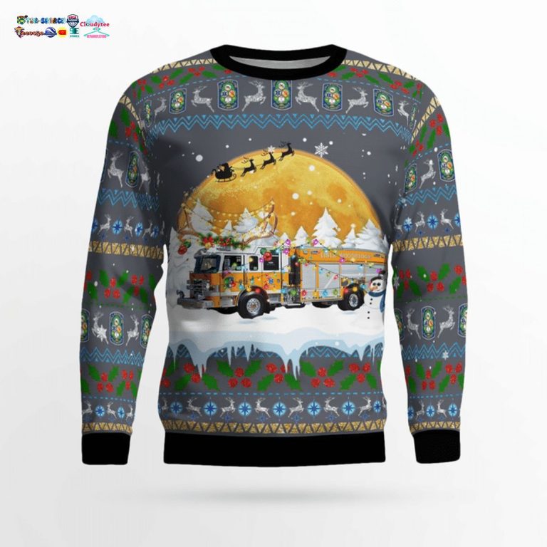 Lisle-Woodridge Fire District 3D Christmas Sweater - Is this your new friend?