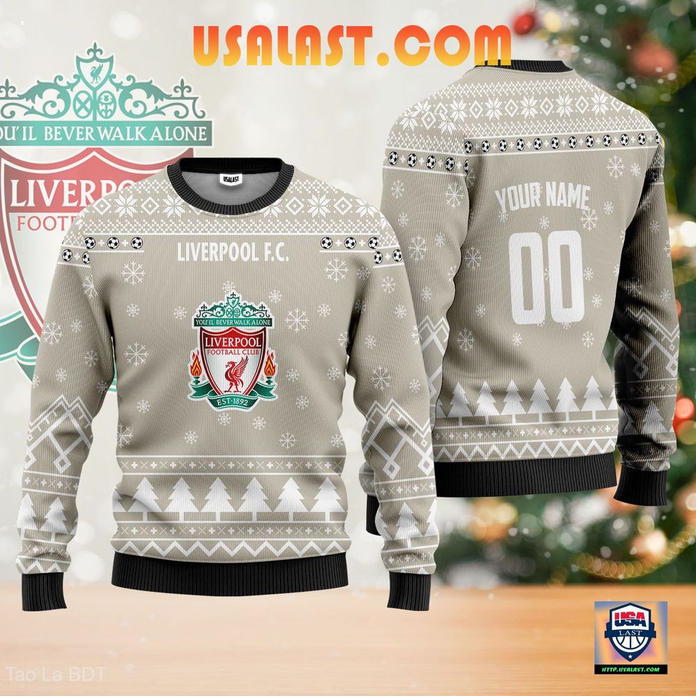Liverpool F.C Red Beige Beige Ugly Sweater – Usalast