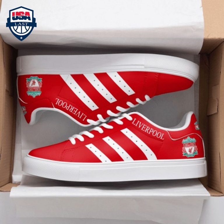 Liverpool FC White Stripes Style 2 Stan Smith Low Top Shoes - Best picture ever