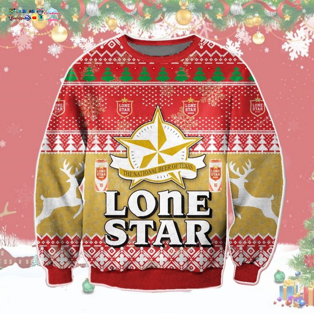 Lone Star Ugly Christmas Sweater