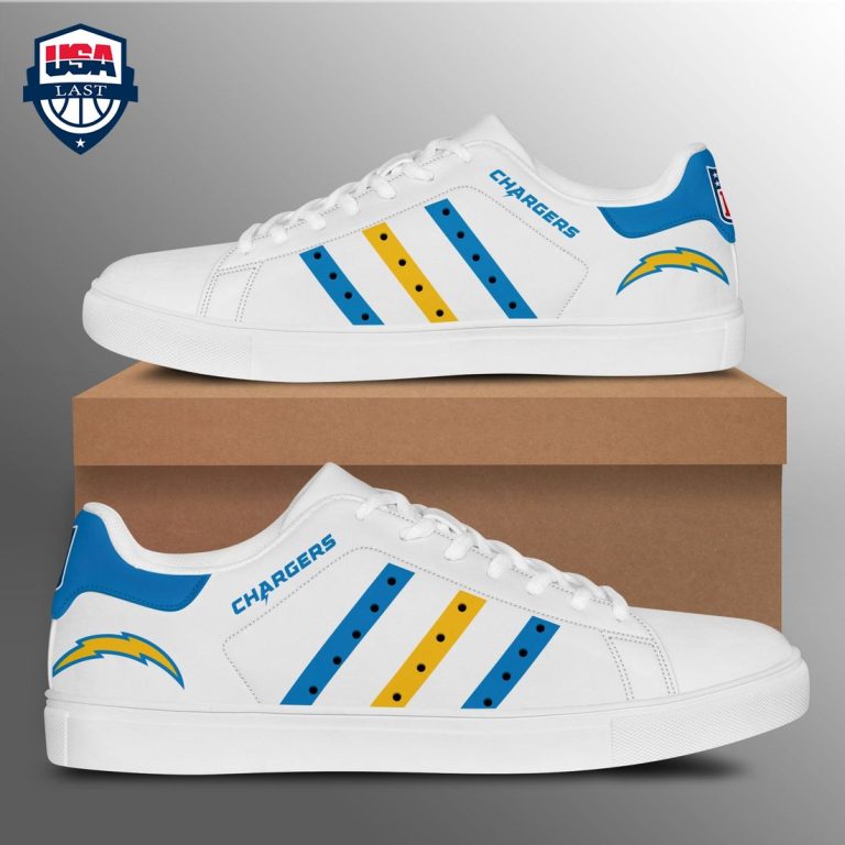 Los Angeles Chargers Blue Yellow Stan Smith Low Top Shoes - Damn good