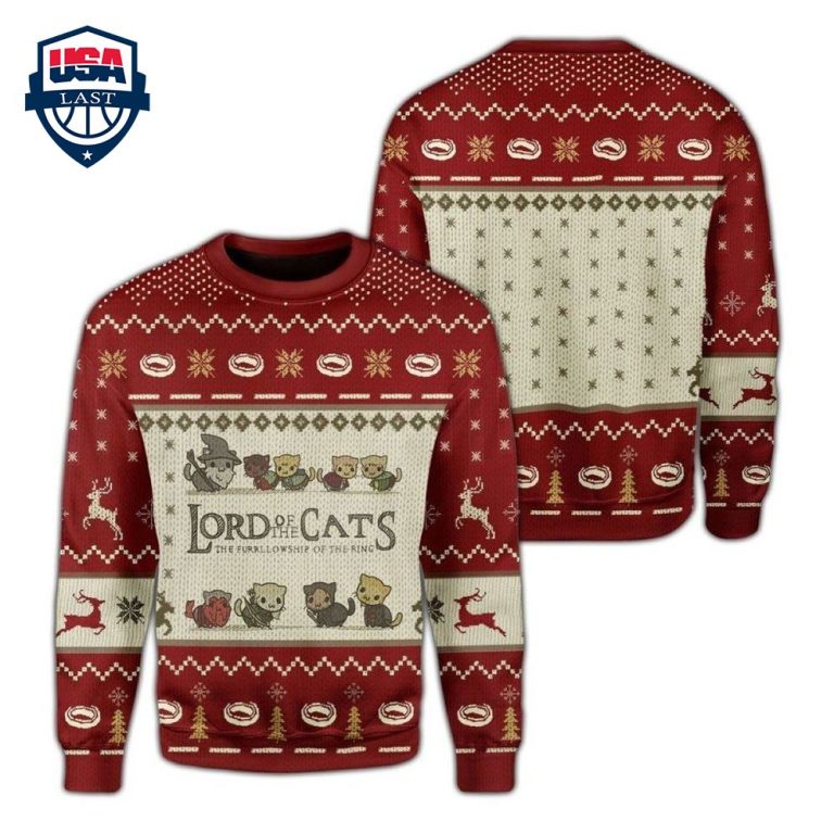 LOTR Lord Of The Cats Ugly Christmas Sweater - Good one dear
