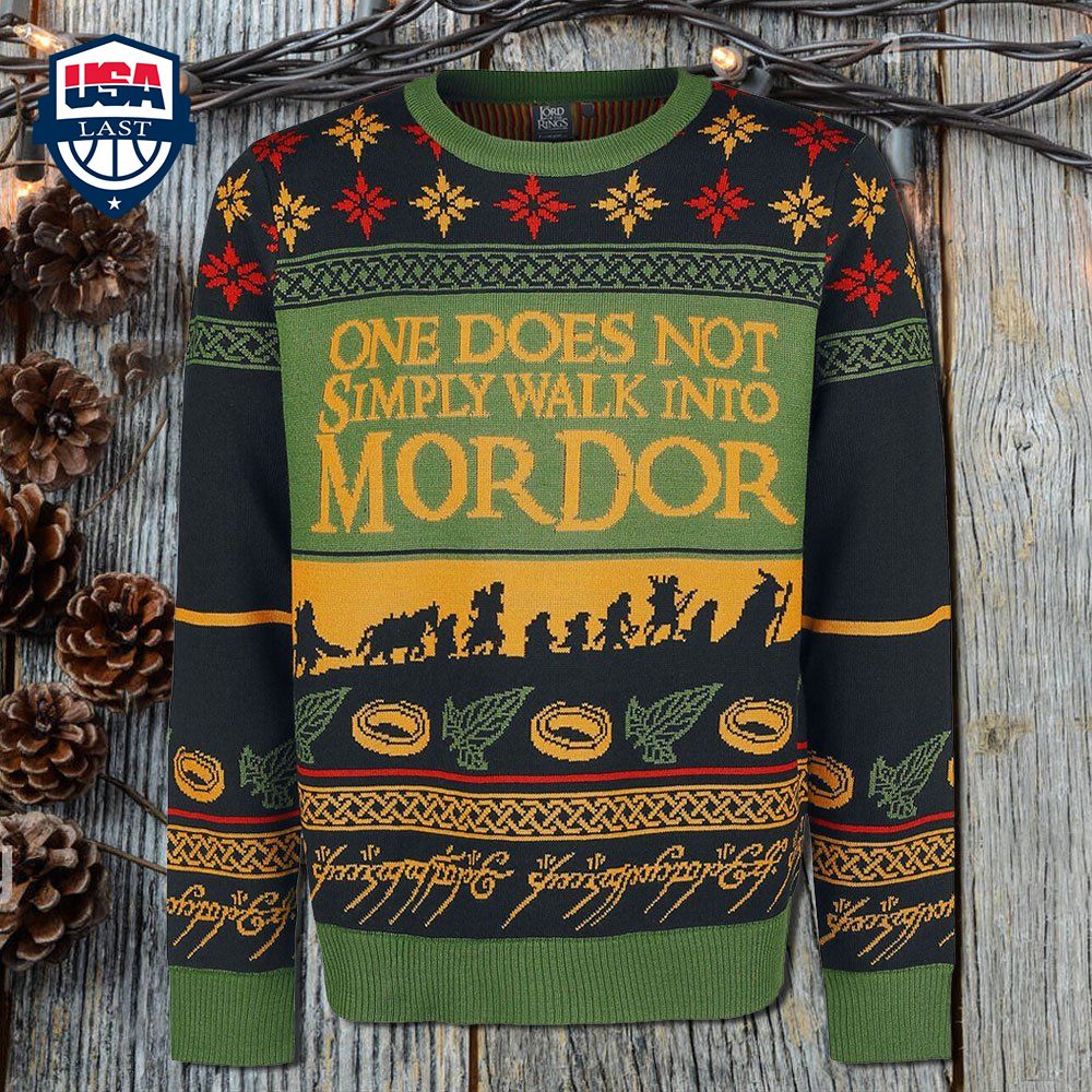 LOTR One Does Not Simply Walk Into Mordor Ver 2 Ugly Christmas Sweater – Saleoff