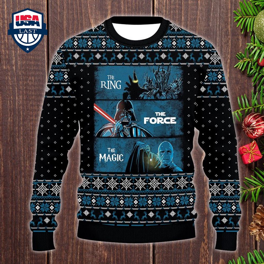 LOTR The Ring The Force The Magic Ugly Christmas Sweater – Saleoff