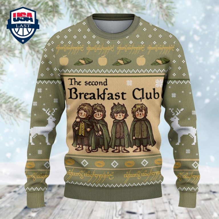 LOTR The Second Breakfast Club Ugly Christmas Sweater - Nice photo dude