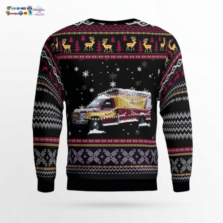 M Health Fairview EMS 3D Christmas Sweater - I am in love with your dress