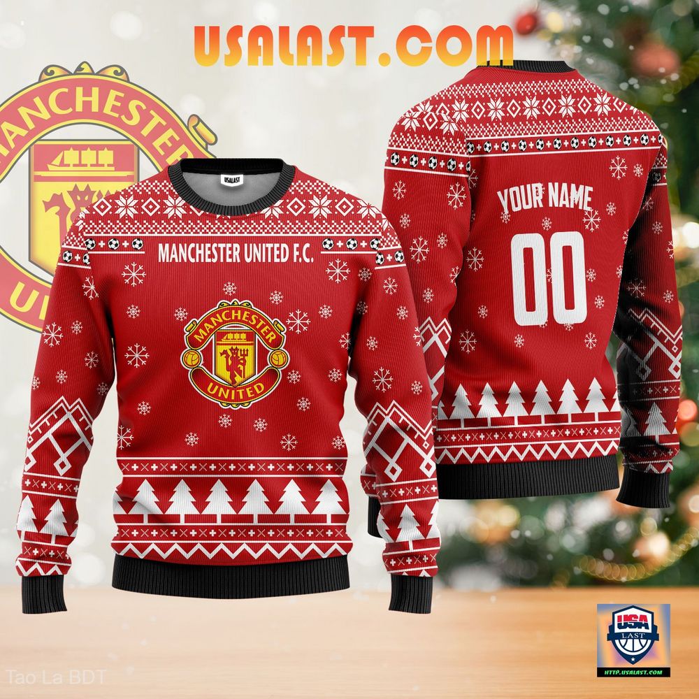 Manchester United F.C. Personalized Sweater Christmas Jumper – Usalast