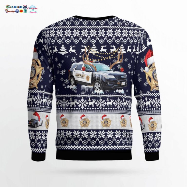Maryland Frederick County Sheriff 3D Christmas Sweater - Nice elegant click