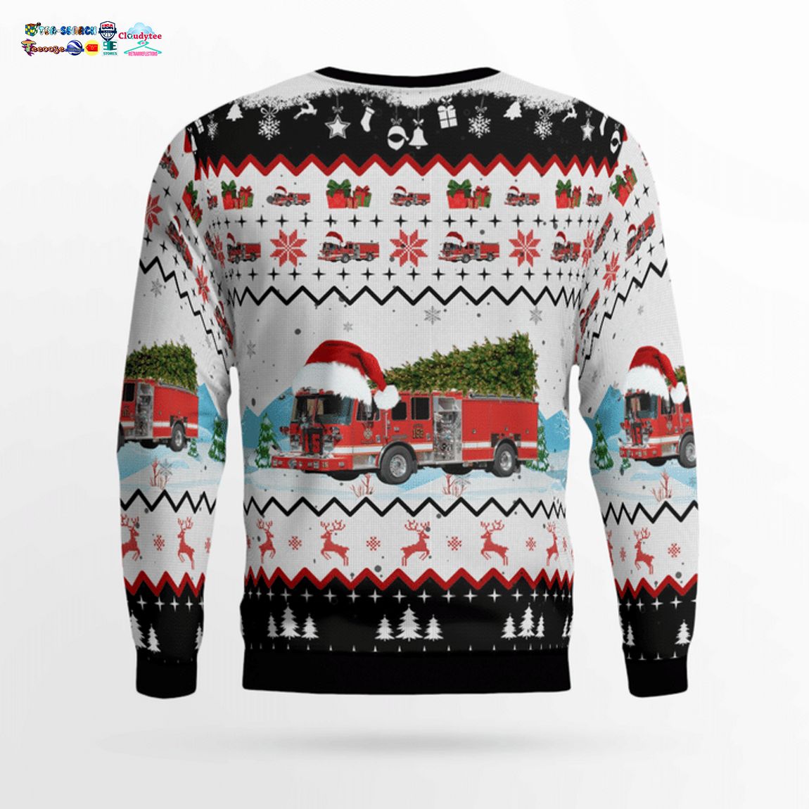 Maryland New Market District Volunteer Fire Company 3D Christmas Sweater