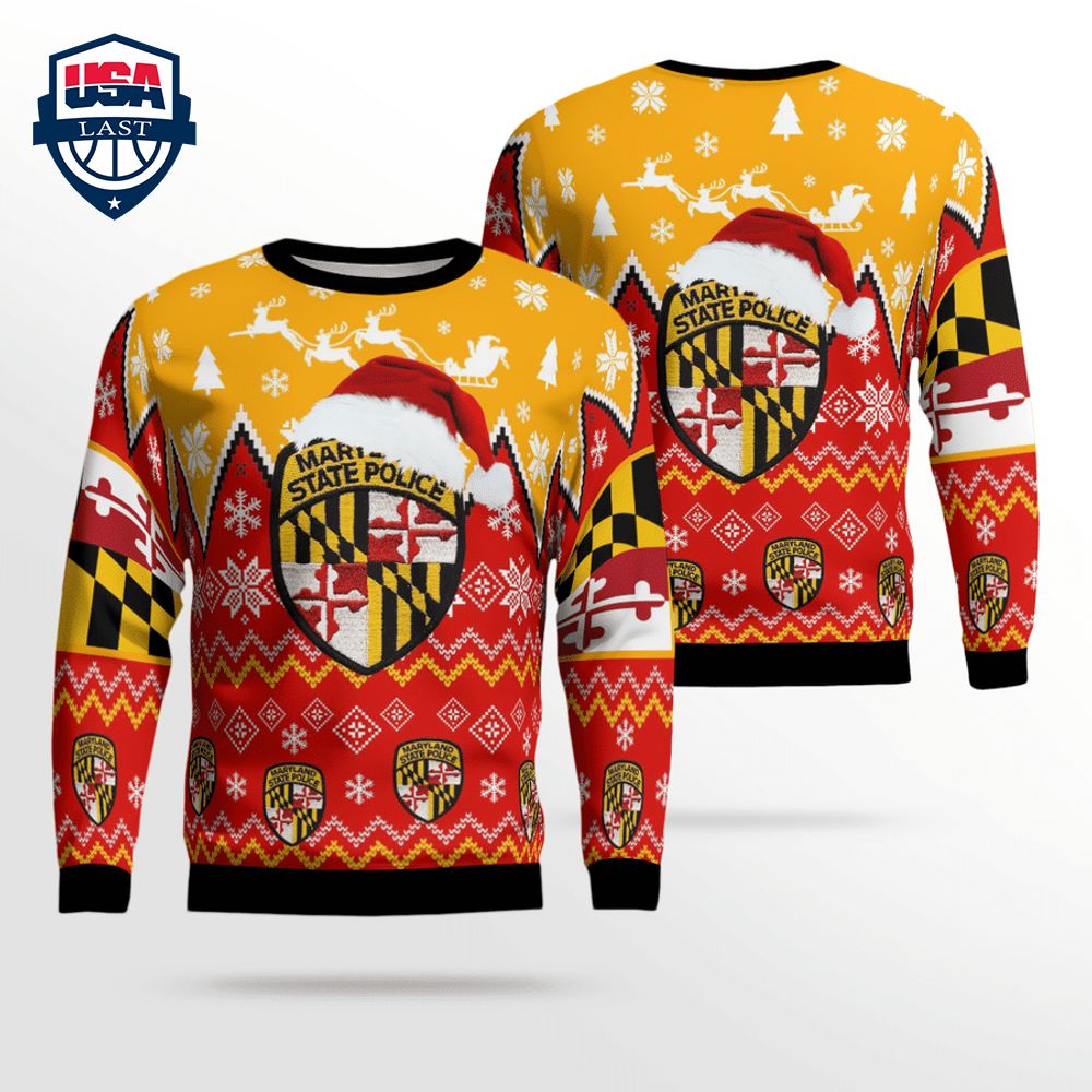 Maryland State Police 3D Christmas Sweater – Saleoff